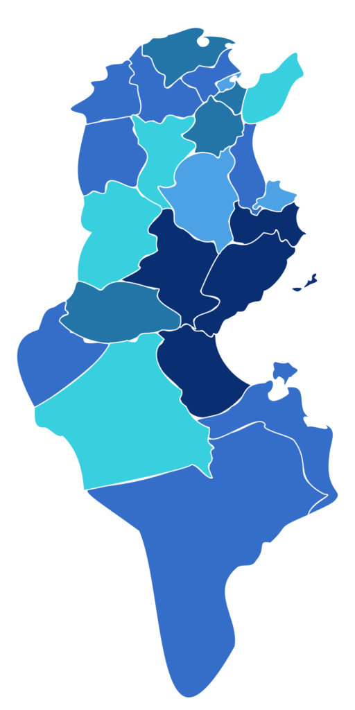 Map de la tunisie